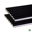 FORESTEA - lot de 2 panneaux tasseaux acoustic coul.noir sur feutrine grise 2600x300x17mm PEFC 70% - vignette