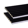 FORESTEA - lot de 2 panneaux tasseaux acoustic coul.noir sur feutrine grise 2600x300x17mm PEFC 70% - vignette