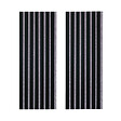 FORESTEA - lot de 2 panneaux tasseaux acoustic coul.noir sur feutrine grise 2600x300x17mm PEFC 70% - vignette