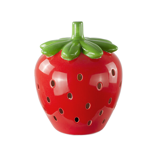 C-CREATION - Lampe gari fraise rouge verte ht 23.5 cm - large
