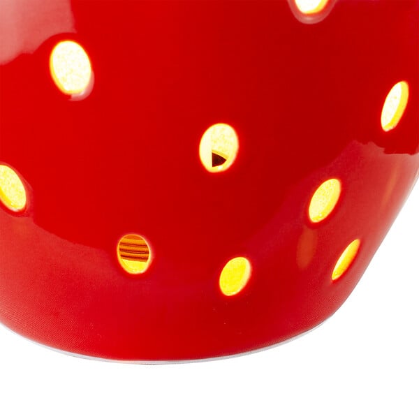 C-CREATION - Lampe gari fraise rouge verte ht 23.5 cm - large