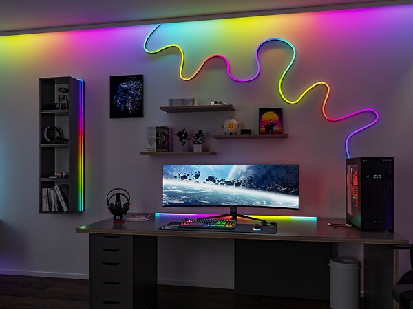PAULMANN - EntertainLED Black Neon USB 3m 5W 5V DC 252LED RGBW noir - large