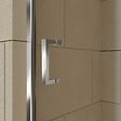 AURLANE - Porte de douche coulissante 120x200 cm - Verre transparent - Profilé Chrome - CHROMED CRUSH - vignette