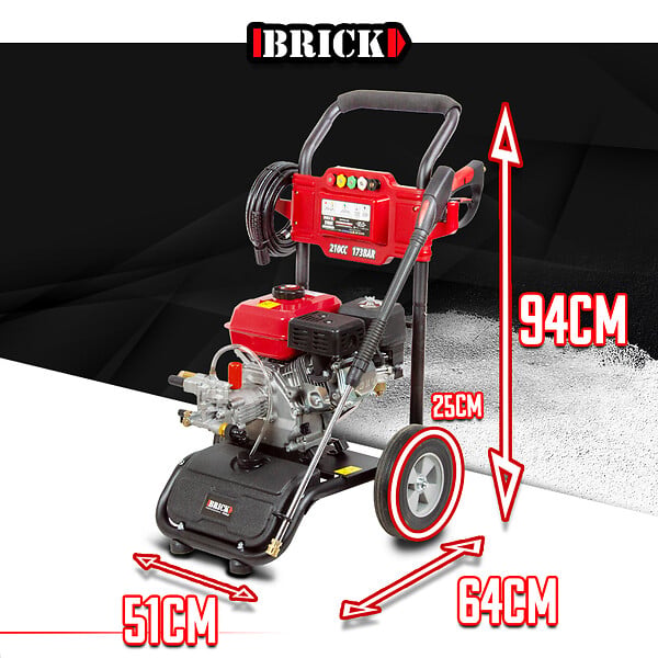 BRICK - Nettoyeur haute pression thermique 173 bars max - 210CC - large