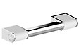 AKW - Barre d'appui ONYX 2 en aluminium - Longueur : 450 mm - chromé brillant et blanc mat - vignette