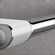 AKW - Barre d'appui ONYX 2 en aluminium - Longueur : 450 mm - chromé brillant et blanc mat - vignette