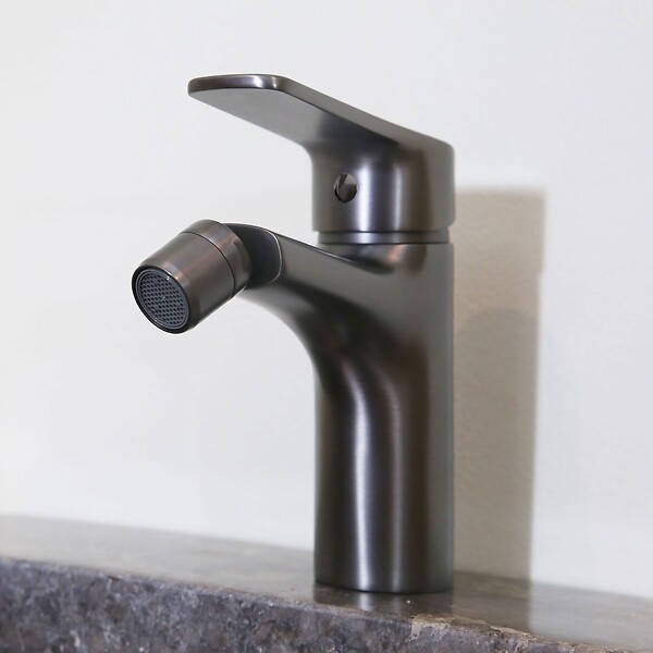 ESSEBAGNO - Full mitigeur bidet gris gun métal - large