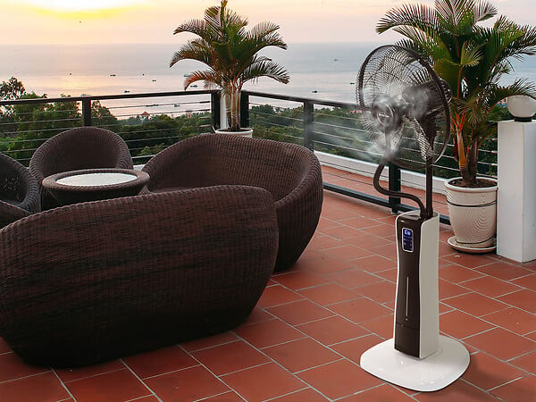 PURLINE - Ventilateur brumisateur à 3 vitesses avec télécommande - large
