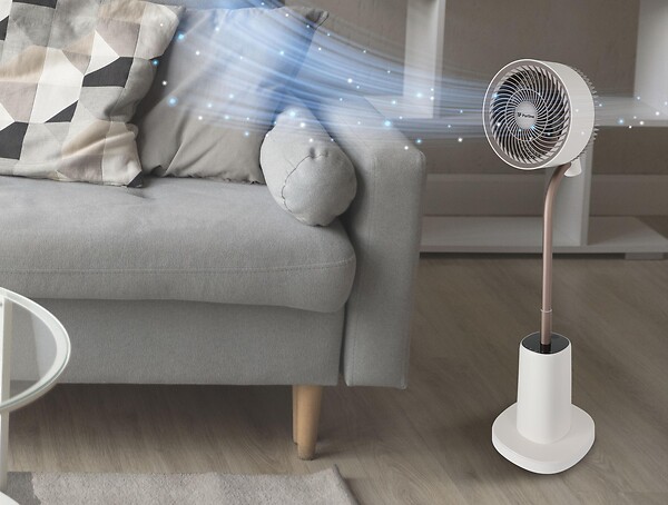 PURLINE - Ventilateur de sol DC avec lumière ambiante - large