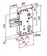 TIRARD - Serrure de portail en applique série GA levant 30mm - TIRARD - GA592302 - vignette