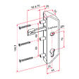 TIRARD - Serrure en retrait GJ pour cadre 40x40mm finition blanc - TIRARD - GJ791302 - vignette