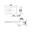 BLANCO - evier à encastrer 45cm avec siphon - 525971 - vignette