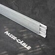 TECNOPROFILS - Plinthe Passe-Câble PVC 80 mm - Chêne de Wallonie - 2.60 m, Lot de 5 - vignette