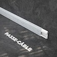 TECNOPROFILS - Plinthe Passe-Câble PVC 50 mm - Chêne de Wallonie - 2.60 m, Lot de 5 - vignette