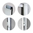 VOLET-MOUSTIQUAIRE - Lot de 2 Moustiquaires Latérales ALU H220 cm x L130 cm Blanc - vignette