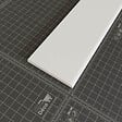 TECNOPROFILS - Champlat PVC Cellulaire 70 mm - Longueur 2.50 m - Lot de 5 - Blanc - vignette