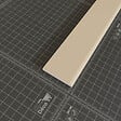 TECNOPROFILS - Champlat PVC Cellulaire 45 mm - Longueur 2.50 m - Lot de 5 - Sable - vignette
