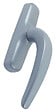 FAPIM - Poignée de crémone à  1 fourche Nefer argent - FAPIM - 0757B_G5 - vignette