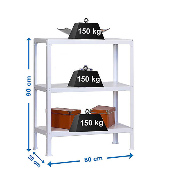 SIMON RACK - Etagère Simon Rack Simonhome click mini 3/300 blanc 3 niveaux 900x800x300mm SIMONRACK - large