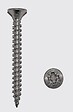 200 vis agglo acier tête fraisée pozidriv 3,5x35mm - vignette