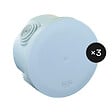 PROTEC - Lot de 3 boîtes étanches IP55 No Airbox Ø70x42mm - Protec - vignette