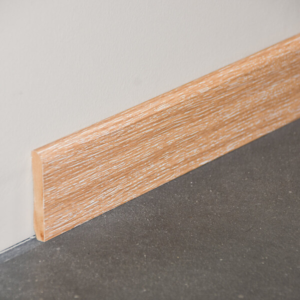 TECNOPROFILS - Plinthe MDF 2 m - Chêne Cérusé - Lot de 5 - 100 x 10 mm - large