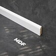TECNOPROFILS - Plinthe MDF 2 m - Blanc - Lot de 5 - 60 x 14 mm - vignette