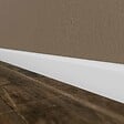 TECNOPROFILS - Plinthe MDF 2 m - Blanc - Lot de 5 - 100 x 10 mm - vignette