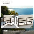 TECTAKE - Salon de jardin COMOSA pour 4 personnes marron/beige - vignette