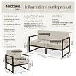 TECTAKE - Salon de jardin COMOSA pour 4 personnes marron/beige - vignette
