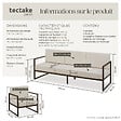 TECTAKE - Salon de jardin COMOSA pour 5 personnes marron/beige - vignette