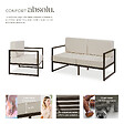 TECTAKE - Salon de jardin COMOSA pour 5 personnes marron/beige - vignette