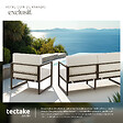 TECTAKE - Salon de jardin COMOSA pour 5 personnes marron/beige - vignette