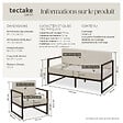 TECTAKE - Salon de jardin COMOSA pour 5 personnes marron/beige - vignette