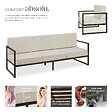 TECTAKE - Salon de jardin COMOSA pour 7 personnes marron/beige - vignette