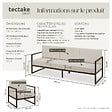 TECTAKE - Salon de jardin COMOSA pour 7 personnes marron/beige - vignette