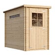 TIMBELA - Abri de jardin en bois - H198 x l239 x L144 cm / 2.63 m2 - M306 - vignette