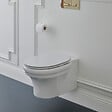 JACOB DELAFON - Cuvette WC suspendu sans bride Cléo 1889 avec abattant frein de chute extra-plat déclipsable - vignette