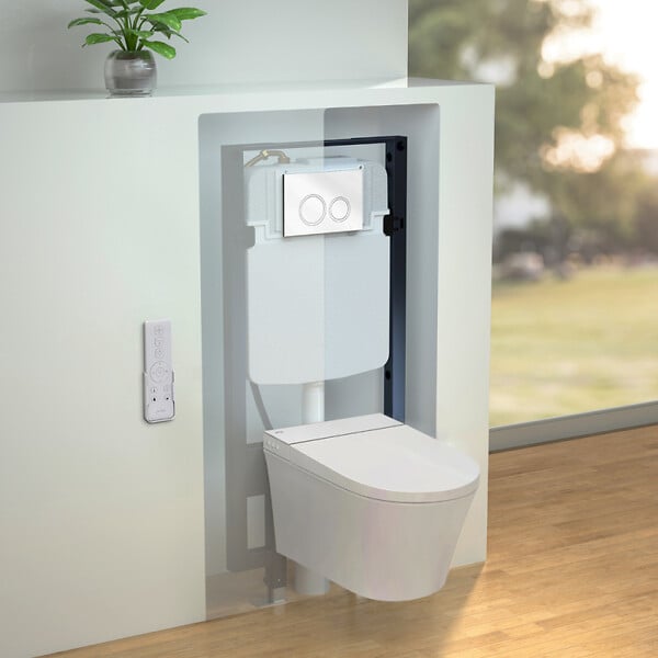 JACOB DELAFON - Bâti-support pour WC lavant Seine avec plaque de commande - large