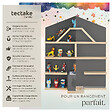 TECTAKE - Étagère murale Mylittle Story pour jusqu'à 50 Tonies gris anthracite - vignette