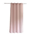 C MA DECO - Voilage tamisant avec jour échelle Elena - 8 œillets - Rose effet lin - 140x240cm - vignette