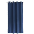 C MA DECO - Rideau en microfibre - Œillets - Bleu marine - 140x240cm - vignette