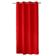 C MA DECO - Rideau en microfibre - Œillets - Rouge - 140x240cm - vignette