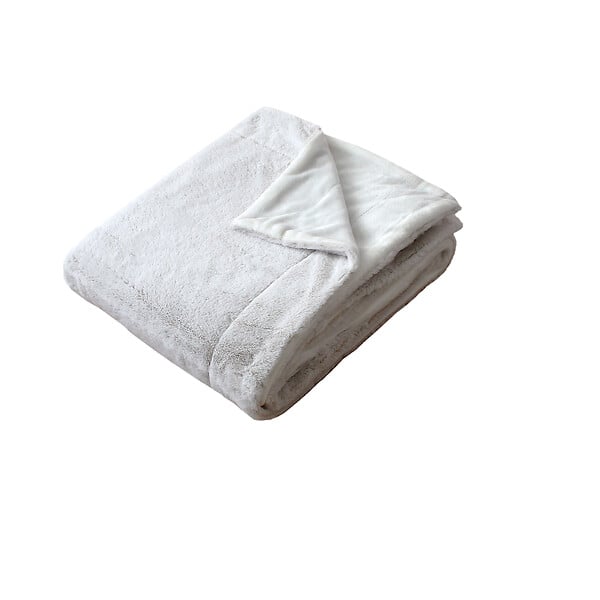 C MA DECO - Couverture RABBIT imprimée effet fourrure/flanelle - large