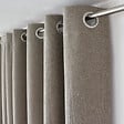 C MA DECO - Rideau en velours chenillé - Œillets - Taupe - 140x240cm - vignette