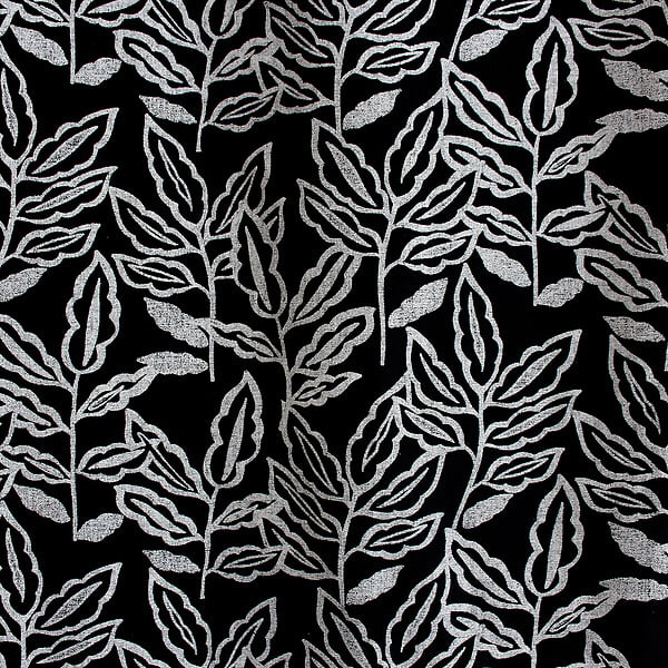 C MA DECO - Rideau en coton recyclé Lodge - Œillets - Noir - 140x240cm - large