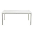 OVIALA - Table de terrasse rectangulaire en aluminium blanche - Almada - vignette