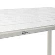 OVIALA - Table de terrasse rectangulaire en aluminium blanche - Almada - vignette