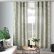 C MA DECO - Rideau en coton recyclé Lodge - Œillets - Olive - 140x240cm - vignette
