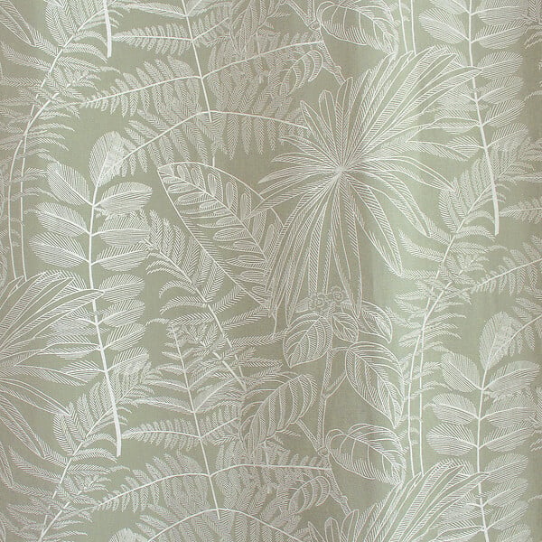 C MA DECO - Rideau en coton recyclé Lodge - Œillets - Olive - 140x240cm - large
